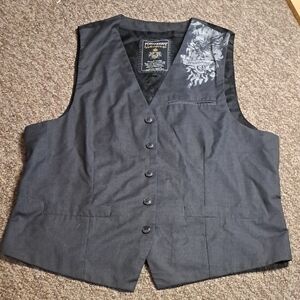 Point Zero Gray Vest with Black Accents
